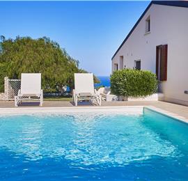 3 bedroom villa with pool and sea views near Scopello, sleeps 6